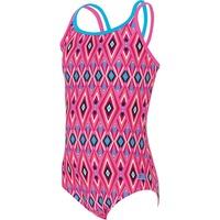 Zoggs Crazy Retro Double X Back Girls Swimsuit - 34\