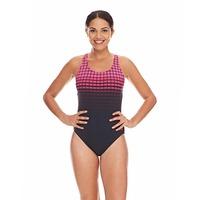 Zoggs Darwin Actionback Ladies Swimsuit - Pink/Black, 42\