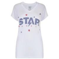 ZOE KARSSEN Star Dust V Neck T Shirt