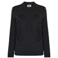 zoe karssen bones piercing sweatshirt