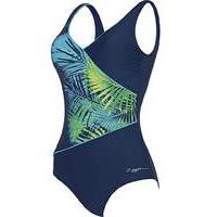 zoggs palm springs wrap front swimsuit