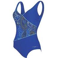 zoggs boho jet set wrap front swimsuit