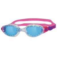 zoggs phantom elite junior swimming goggles blue clear