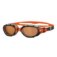 Zoggs Predator Flex Polarized Ultra Swimming Goggles SS16 - Black/Orange