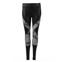 zobha black leggings onyx mesh