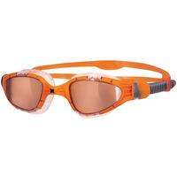 zoggs aqua flex titanium swimming goggles orange