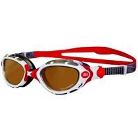 Zoggs Predator Flex Polarized Ultra Swimming Goggles SS16 - Red/White