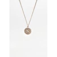 zodiac pendant necklace grey