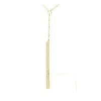 Zohara Bar Drop Necklace In Yellow Gold