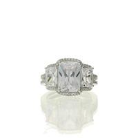 zohara statement cocktail trilogy ring with cubic zirconia