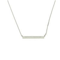 Zohara Cross Bar Necklace In Silver