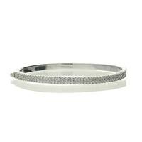 Zohara Silver Bangle with Cubic Zirconia