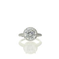 Zohara Cocktail Ring With Clear Cubic Zirconia Stone Setting