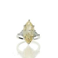 Zohara Canary Yellow Marquise Ring
