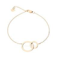 Zohara Interlocking Circle Bracelet In Rose Gold
