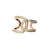 zohara interlocking cuff ring in rose gold