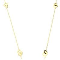 Zohara Long Multi Interlocking Circle Chain Necklace In Yellow Gold