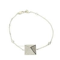 zohara pyramid bracelet in silver