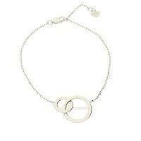 Zohara Interlocking Circle Bracelet In Silver