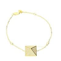 Zohara Pyramid Bracelet In Yellow Gold