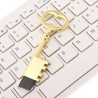 ZP Gold 64GB Key Pattern Metal Style USB Flash Drive