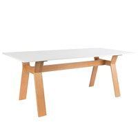 ZUIVER CONTEMPORARY DINING TABLE in White & Oak