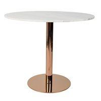 ZUIVER MARBLE TOP ROUND DINING TABLE with Copper Leg