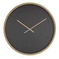 ZUIVER LARGE WALL CLOCK in Black & Brass