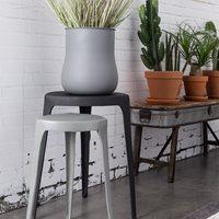 ZUIVER SET OF 2 SMALL INDUSTRIAL STYLE TABLES in Black and Grey
