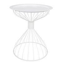 ZUIVER KELLY SIDE TABLE with Tray in Contemporary White