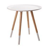ZUIVER TWO TONE SIDE TABLE in White