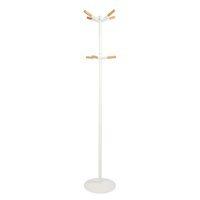 ZUIVER WHITE COAT STAND with Wooden Tips in Scandinavian Style