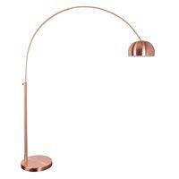 zuiver metal bow floor lamp in copper