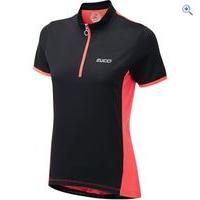 Zucci Women\'s Half Zip Short Sleeve Jersey - Size: 16 - Colour: FLURO PINK