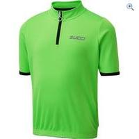 Zucci Children\'s Half Zip Short Sleeve Jersey - Size: 9-10 - Colour: FLURO GREEN