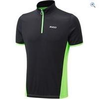 zucci mens half zip short sleeve jersey size s colour fluro green