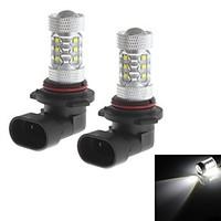 Zweihnder 9006 80W 6800LM 6000-6500K 16xCree XP-D LED White Light Bulb for Car Fog Lamp (12-24V, 2 Pieces)