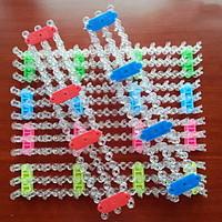 zx rainbow color loom style colorful diy handmade weave rubber band br ...