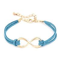 ZX (1 Pc)Fashion 25cm Women\'s Multicolor Leather Chain Link Bracelet