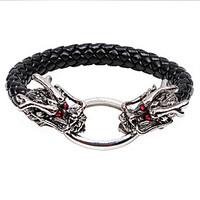 ZX Europe-Style National 20cm Men\'s Leather Wrap Bracelet(1 Pc) Christmas Gifts