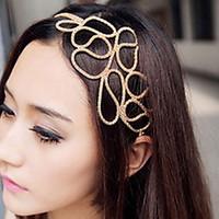 ZX Hollow Braided Hair With Golden Hair Band