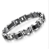 zx mens fashion simple cool titanium steel bracelet