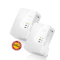 zyxel pla4201 v2 500mbps mini powerline adaptor twin pack