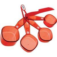 zyliss measuring cup set in translucent red