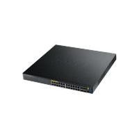 zyxel xgs3700 24hpl23 24 port poe gigabit switch with uplinks