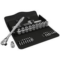 Zyklop Metal-Switch Slim Ratchet and Socket Set of 28 Metric 1/2in Drive