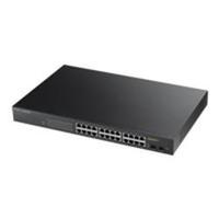 zyxel gs1900 24hp 24 port gbe l2 poe smart switch