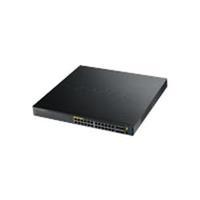 zyxel xgs3700 24hpl23 24 port poegigabit switch with uplinks