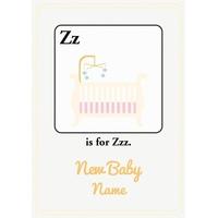Zzz | Alphabet Card | AZ1026